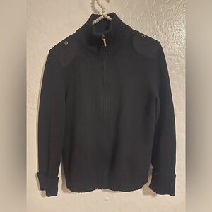 Ralph Lauren Black Zip-Up Sweater